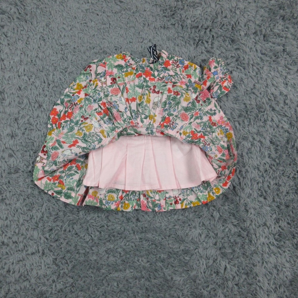 Joules Dress Baby Girls Newborn Peter Rabbit Flopsy Floral Party Long Sleeve NWT - Picture 7 of 12